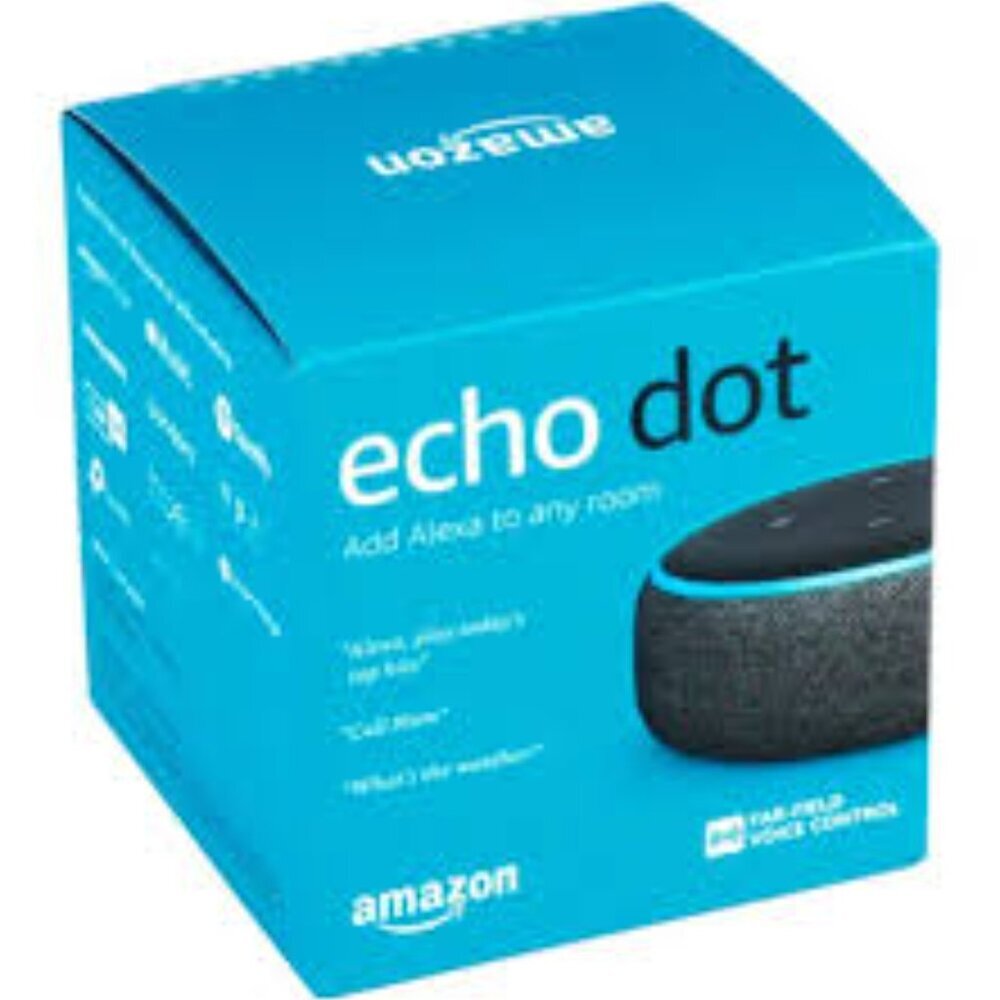 NWT Amazon Echo Dot (3rd Generation) Smart Speaker - Charcoal - Picture 1 of 3